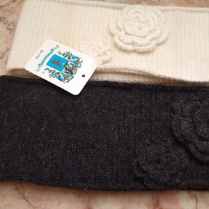 Two Cashmere and Wool Headbands